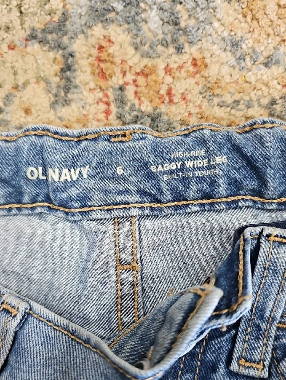 Old Navy Light Blue Kids Wide Leg Jeans